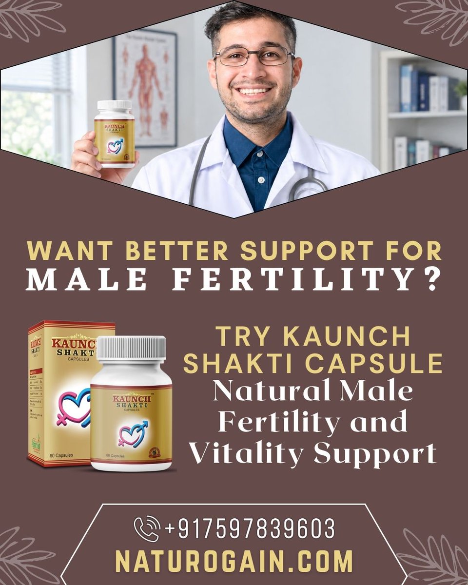 AldrichGoleman's tweet photo. Natural Supplements to Improve Male Fertility Naturally

Start Feeling Better 🌿✨https://t.co/dBf0B4P19P

Kaunch Shakti Capsule combines Kaunch, Ashwagandha, and Shatavari to support sperm health and reproductive hormone balance.

#malefertilitysupport #maleinfertility https://t.co/5sezx4yRPD