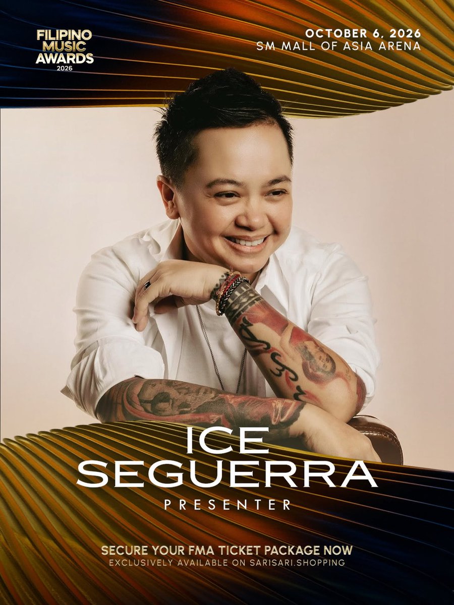 dday_ph's tweet photo. More presenters for the FMAs!
FILIPINO MUSIC AWARDS 2026
ποΈ October 6, 2026
π SM Mall of Asia Arena
ποΈ https://t.co/7jIfGW2Kw1
Explore the full list of Nominees/Performers/Presenters at https://t.co/b4OHiOuftj
Presented by AGC Power Holdings Corp.
#FilipinoMusicAwards #FMAs https://t.co/XHa0Cc1yVi