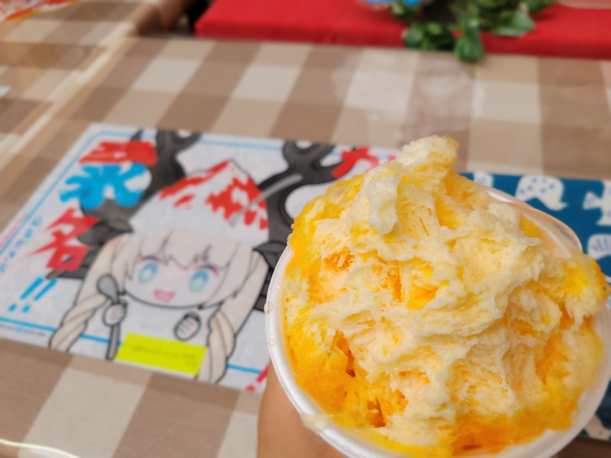 Yamamoto3018's tweet photo. 桑名かき氷街道2026、4杯目は餅菓子工房大黒屋さんでマンゴーミルクを頂きました🥭✨
マンゴーのソースが濃厚で美味しかったです♪
ごちそうさまでした♪

 #桑名かき氷街道2026
 #餅菓子工房大黒屋 https://t.co/oJvkYZYp3C