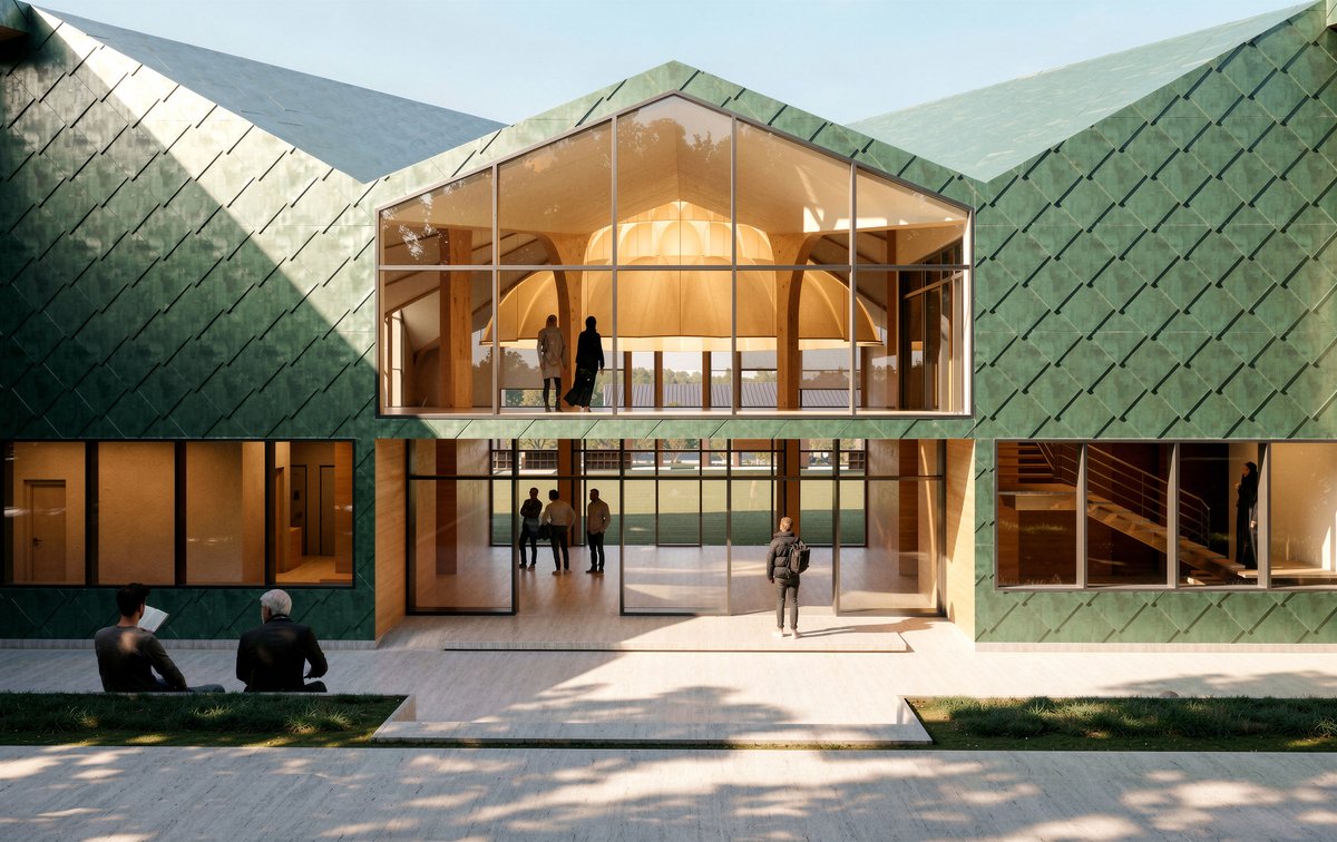 weareLAHIM's tweet photo. Turku Islamic Center | Nordic form, Islamic soul.

Turku Castle, the Alhambra and muqarnas inform LAHIM’s proposal. https://t.co/iLLKo4zywI