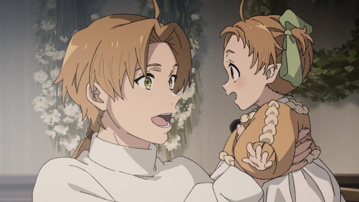 mushokutensei_A's tweet photo. 『#無職転生Ⅲ』
第14話「覚悟」今夜放送!!
￣￣￣￣￣￣￣￣￣￣￣￣
本日放送の第14話から
未公開場面カットを公開！

24:00 TOKYO MX・BS11
25:30 サンテレビ／24:45 KBS京都
ABEMA・dアニメストア
地上波同時/最速配信 https://t.co/QcOLCbLASs