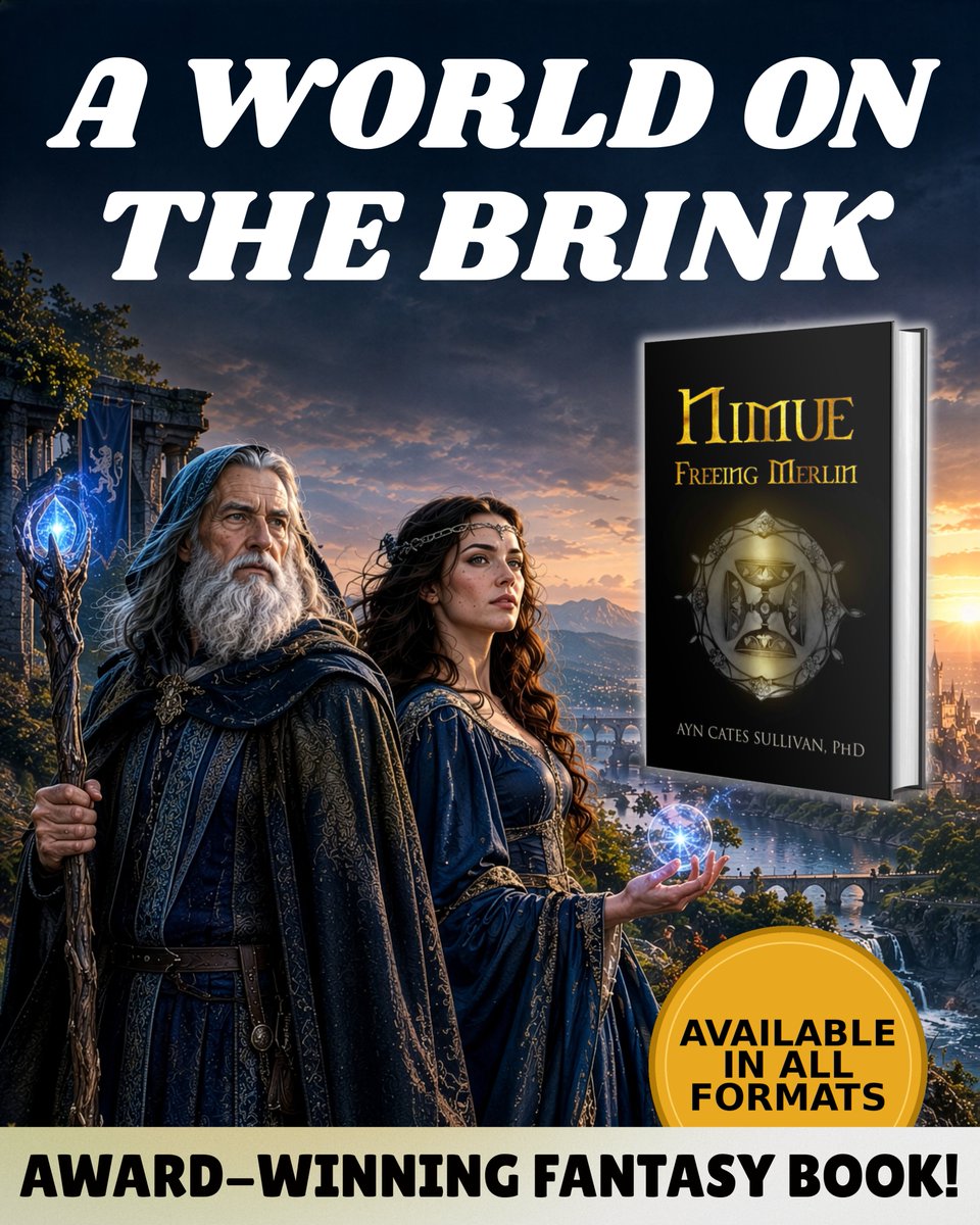 TwBookClub's tweet photo. The world is in desperate need of healing and unity, but what if the answer lies in the past? Can the remnant of Avalon help a decaying, dying world before it is too late?

Find out in “Nimue: Freeing Merlin” by @AynCateSullivan.

The book is available in all formats. https://t.co/JOp71MvJ8b