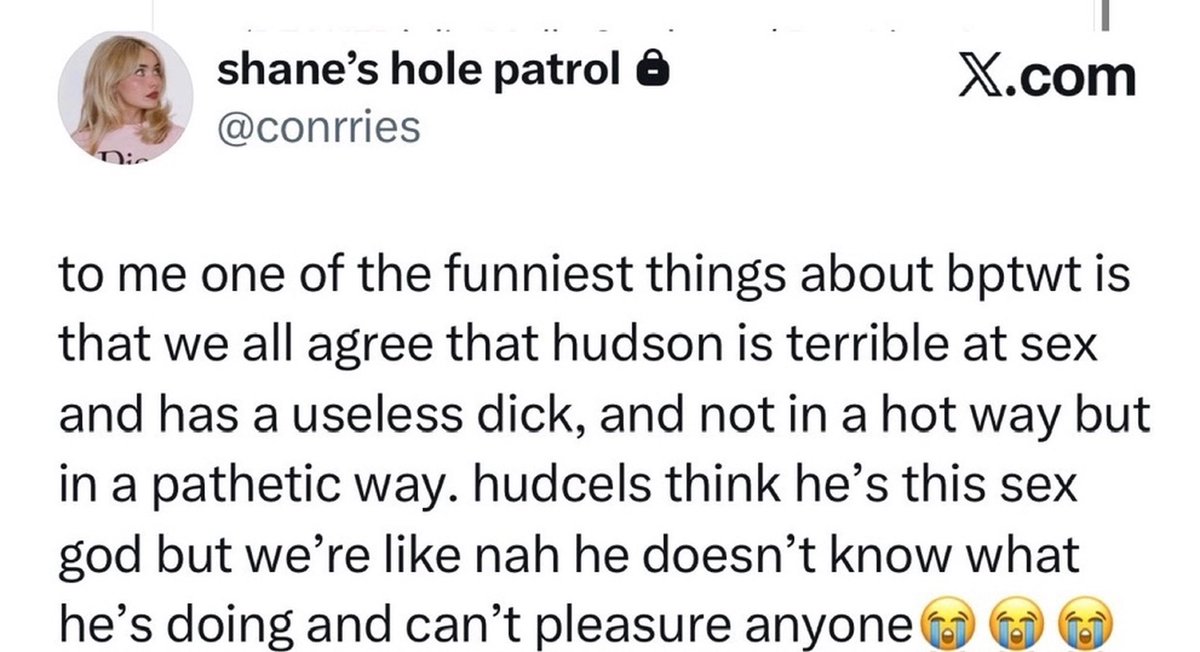 iloveclairo222's tweet photo. Hey @hudrries when are you planning to stop pretending to be a fan of both Hudson and Connor when you’re actually only a fan of Connor that hates Hudson and you use him because you ship him with Connor? https://t.co/mMQZhpkeUZ