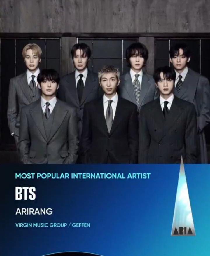 SamiraHash56105's tweet photo. BTS is THE FIRST K-POP ACT to receive a nomination at the ARIA Awards.
VOTING IS OPEN
For fans from other countries outside of Australia, voting on TWITTER/X is valid!  
COPY AND PASTE TO VOTE FOR BTS:  
I vote for #ARIASBTS at the 2026 ARIA Music awards https://t.co/w0JjFXnWqL