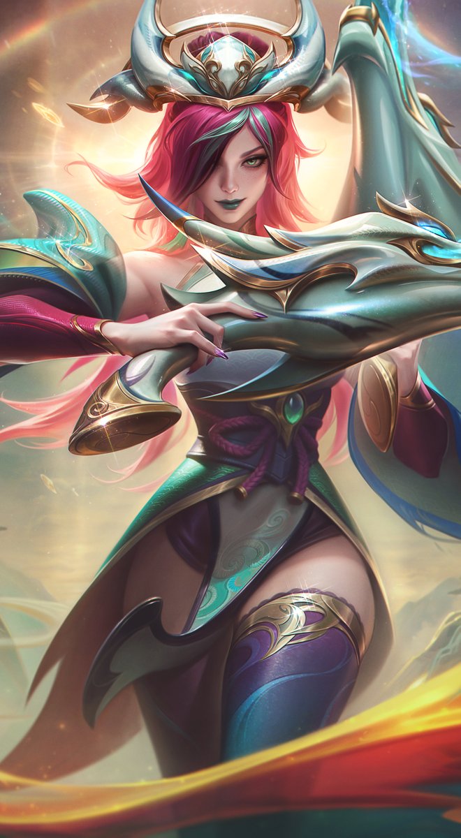 ChaceChen_'s tweet photo. I had the pleasure of creating this Porcelain Miss Fortune Chroma splash art for League of Legends. Thanks to Pandart Studio &amp; Tencent for their valuable feedback more details, please check my AS：https://t.co/groxkdfKdj #LeagueOfLegends #illustrations #splashart #Missfortune https://t.co/TRGhFtnrHz