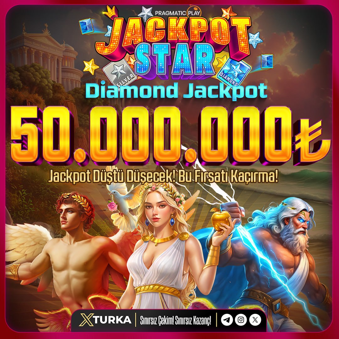 XturkaOfficialX's tweet photo. 💎 **XTURKA’DA JACKPOT HEYECANI!**

🎰 50.000.000₺ Jackpot fırsatı seni bekliyor!

🔥 Şansını dene, büyük ödüle yaklaş!

💰 **XTURKA – Sınırsız Çekim, Sınırsız Kazanç!**

Xturka Giriş: https://t.co/D0Y124m08L https://t.co/PqVMhZGXzq