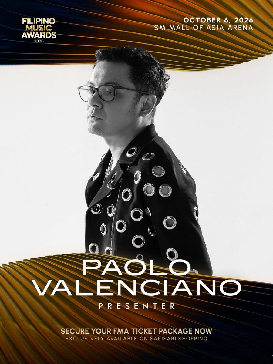 dday_ph's tweet photo. More presenters for the FMAs!
FILIPINO MUSIC AWARDS 2026
ποΈ October 6, 2026
π SM Mall of Asia Arena
ποΈ https://t.co/7jIfGW2Kw1
Explore the full list of Nominees/Performers/Presenters at https://t.co/b4OHiOuftj
Presented by AGC Power Holdings Corp.
#FilipinoMusicAwards #FMAs https://t.co/dFV76dIsm4