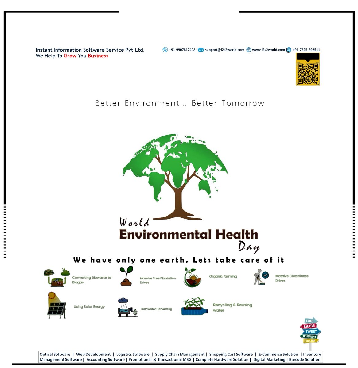 instant_pvt's tweet photo. Better Environment… Better Tomorrow
#WorldEnvironmentalHealthDay
#EnvironmentalHealthDay
#विश्व_पर्यावरण_स्वास्थ्य_दिवस
#Optical_software
#Opticalsoftware
#i2s2
#Optocare
#AaharStore
#Digital_Marketing
#Web_Development
#ERP
#ITSolutionExperts
#webdesign

https://t.co/3jKYRs2wWK https://t.co/TrG6XFZQVq