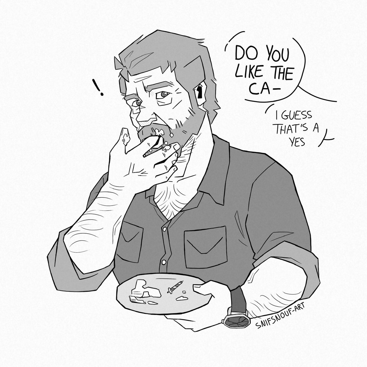 Snifsnouf_art's tweet photo. Happy birthday Joel! A new year to love you even more 🥹✨

I made some funny drawings for the occasion. Joel being impatient to eat his birthday cake and mini Ellie giving her present to mini Joel 🥹

#joelmiller #elliewilliams #TheLastOfUs https://t.co/Dd011cCAH9