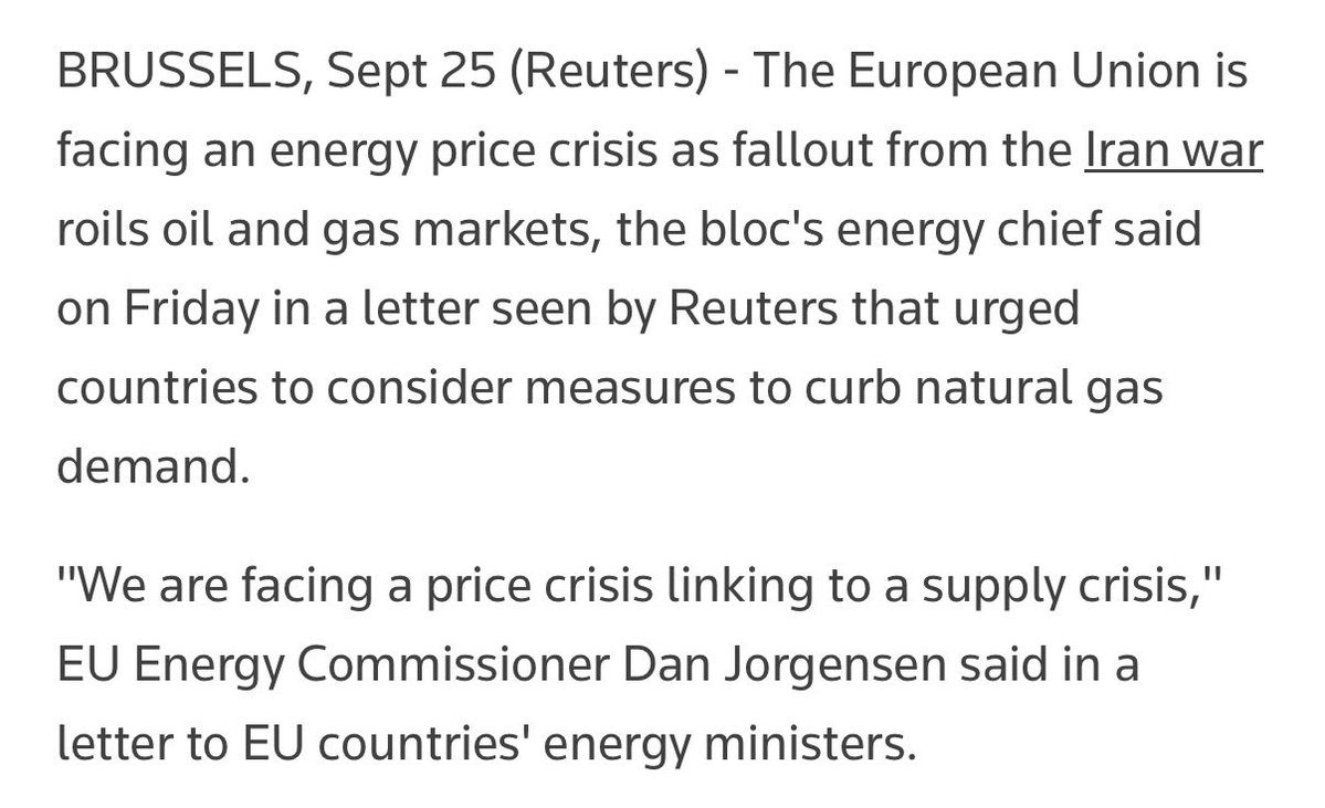 philippilk's tweet photo. Europeans already trying to figure out how to deal with the energy crisis as winter approaches. 🇪🇺🥶 https://t.co/6BTuyzhW7Y