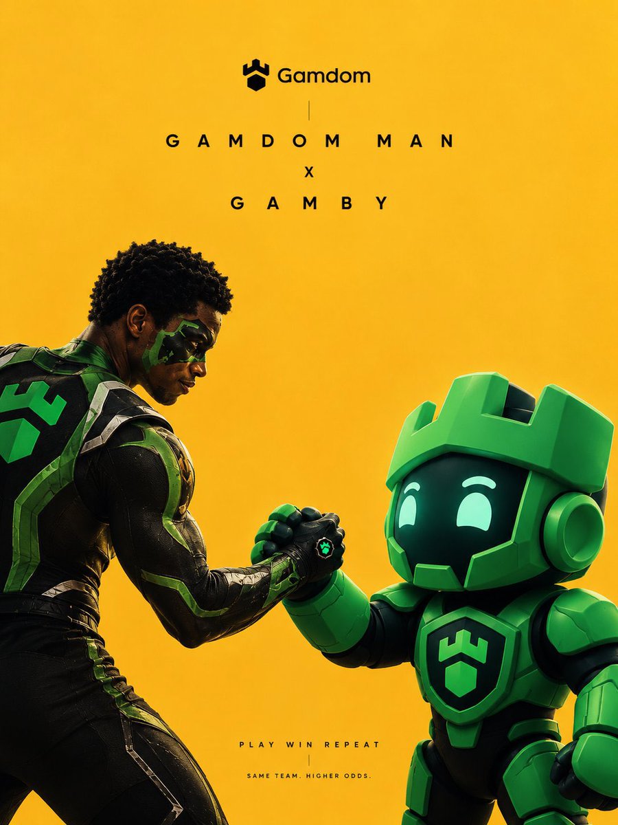 GamdomLuca's tweet photo. GAMDOM UNIVERSE. 

We are unstoppable. 

@Romeo_Onchain as GamdomMan 
X @SirGamby https://t.co/PMMwowGVc6