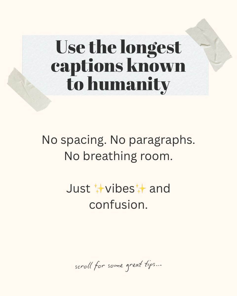 MarcelleIdovli's tweet photo. You might want to keep scrolling for this one…

POV: I wake up and decide to give the worst social media advice possible. April Fools! Social media doesn’t have to feel confusing or chaotic. If you’ve ever felt stuck on what to post, you’re not https://t.co/x3JAEtvy1N