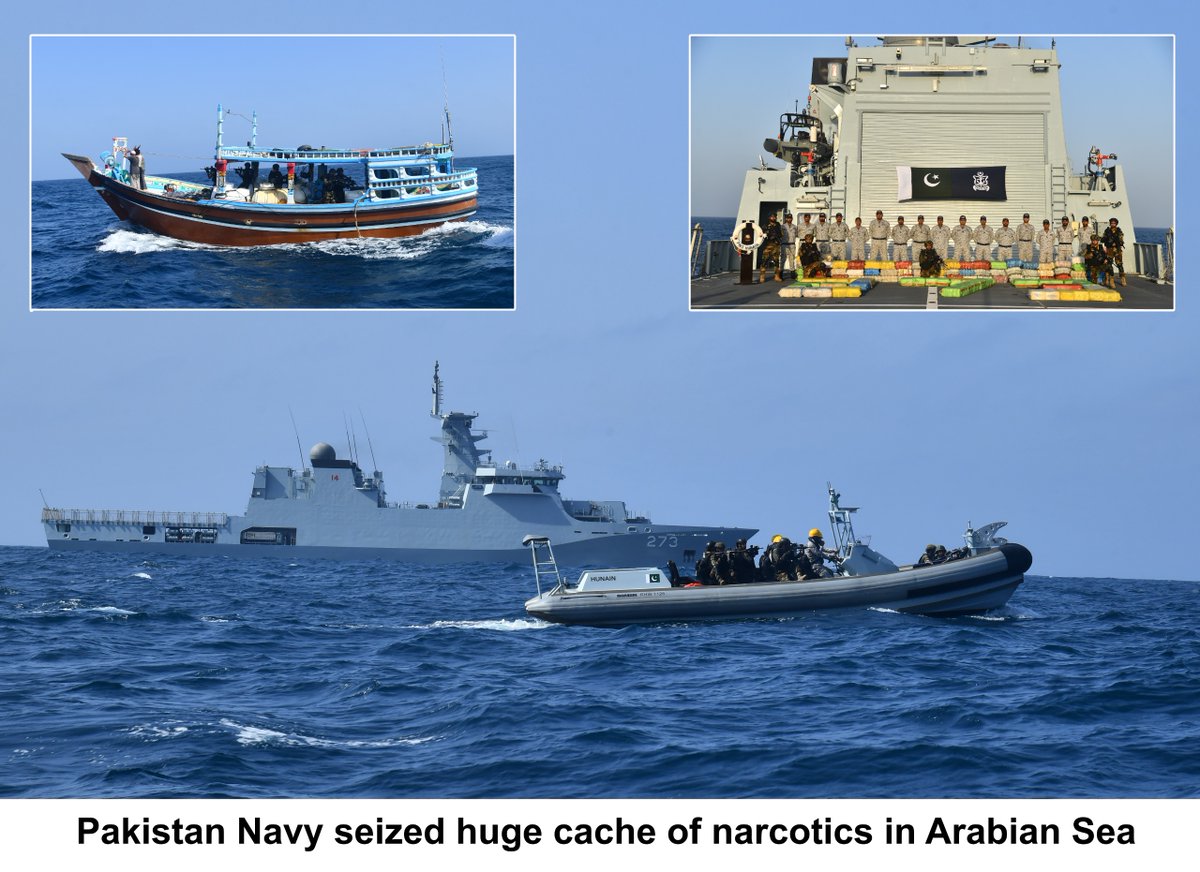 dgprPaknavy's tweet photo. CNS Admiral Naveed Ashraf commended the officers and crew for their professionalism and vigilance. He reaffirmed Pakistan Navy’s commitment to safeguarding national maritime interests, good order at sea and security of the global commons. 2/2 https://t.co/3mH51OD2LB