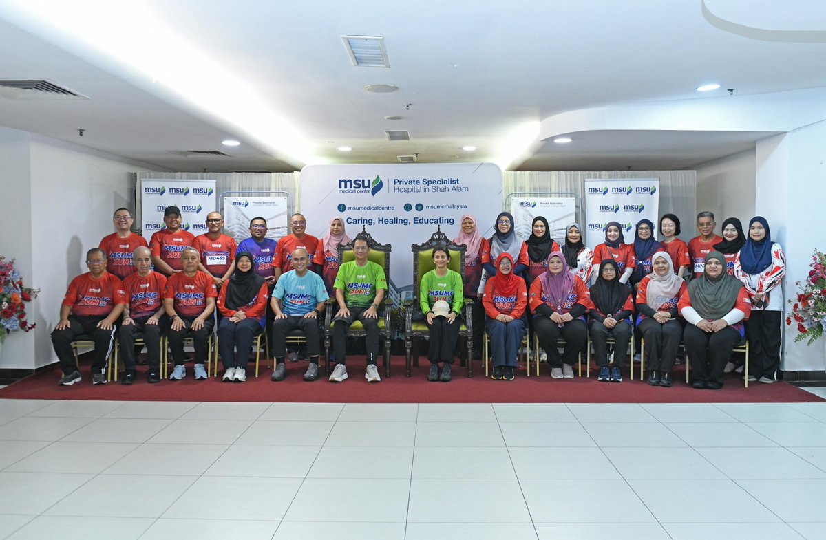 MohdShukriYajid's tweet photo. Congratulations to the organising committee and volunteers of MSUMC Run 2.0 for the dedication, teamwork and commitment in delivering yet another successful event. Everyone behind the scenes, whose collective efforts brought the hospital and university community together in the spirit of active living. May this success continue to inspire greater participation in promoting health and well-being across our community. @msumcmalaysia @MSUMalaysia @YayasanMSU #MSUMCRun2026 #MSUMCRun #MSUMCsdg #CaringHealingEducating