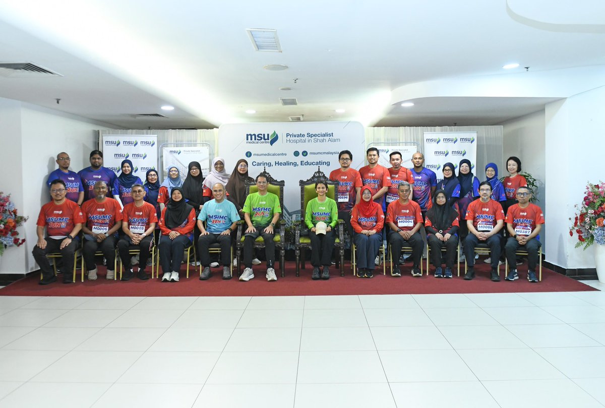 MohdShukriYajid's tweet photo. Congratulations to the organising committee and volunteers of MSUMC Run 2.0 for the dedication, teamwork and commitment in delivering yet another successful event. Everyone behind the scenes, whose collective efforts brought the hospital and university community together in the spirit of active living. May this success continue to inspire greater participation in promoting health and well-being across our community. @msumcmalaysia @MSUMalaysia @YayasanMSU #MSUMCRun2026 #MSUMCRun #MSUMCsdg #CaringHealingEducating