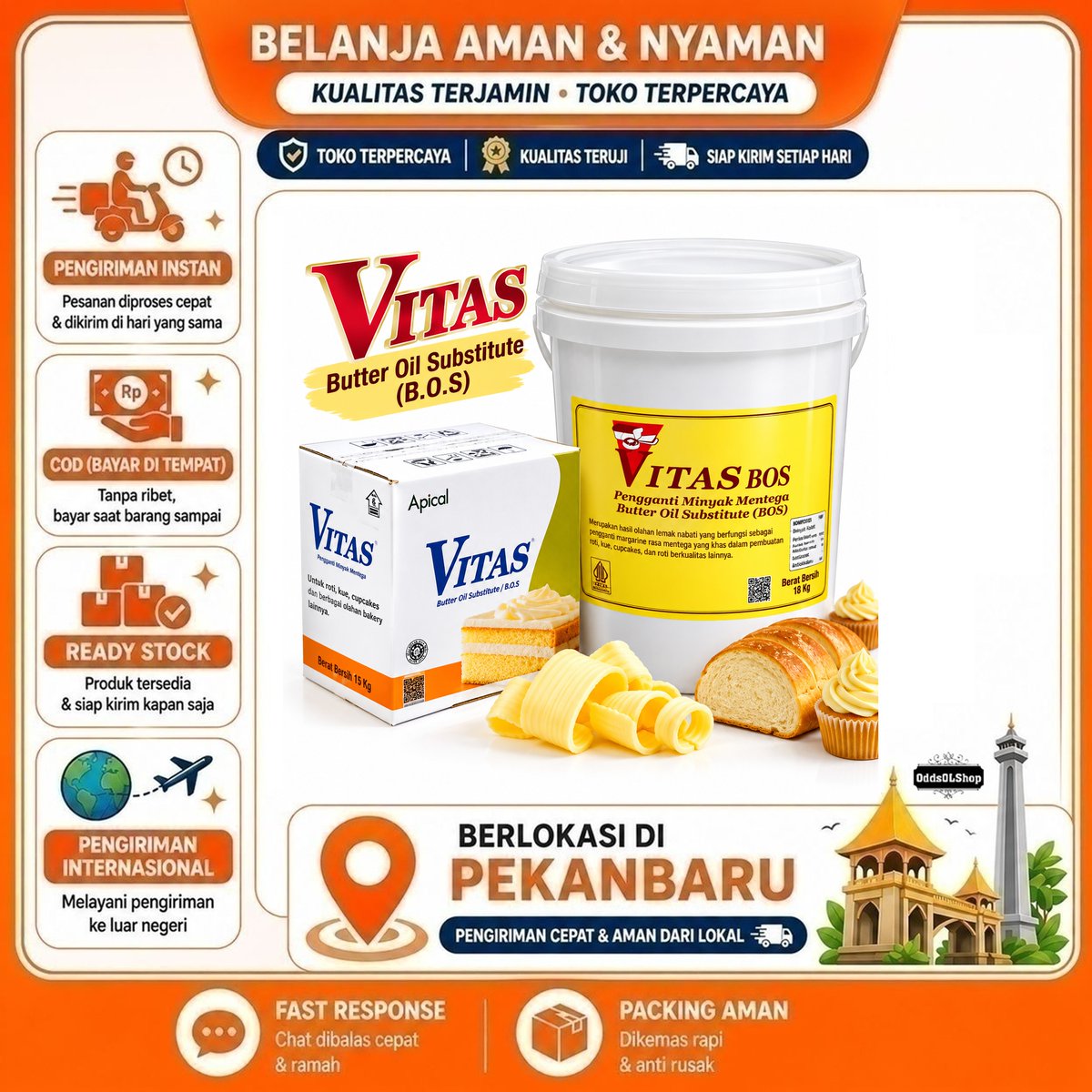 oddssexy's tweet photo. Butter Vitas Bos / Vitas Butter Oil Substitue / Hasil Olahan Lemak Nabati / Pengganti Margarin - COD https://t.co/GGKXnABEI3