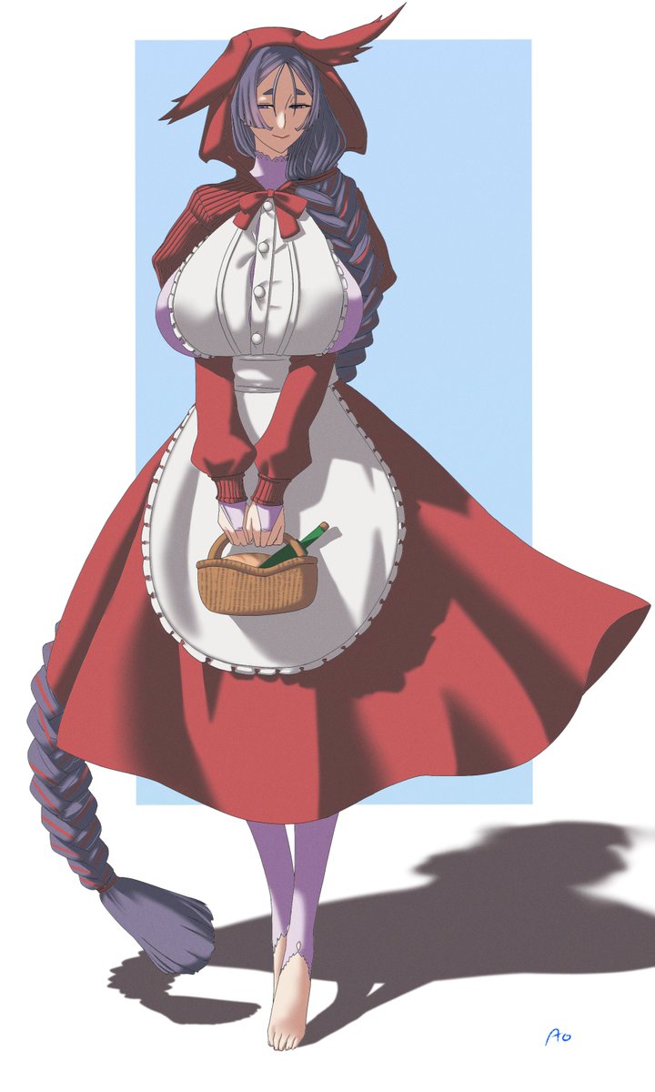 aO_no_sora_00's tweet photo. Red Riding Hood Mama???? 😯
#MinamotonoRaikou 
#源頼光 
#FGO� https://t.co/7lSHc8M0NJ