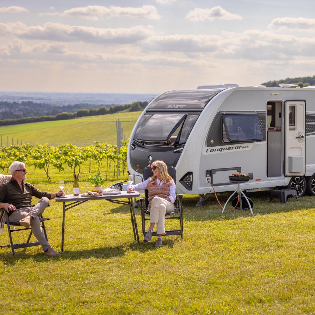 swiftgroup's tweet photo. Comfort is often found in the details.

A softer carpet beneath your feet.
A premium mattress at the end of the day.
More natural light in the lounge.
A larger washroom where space matters.
A TV that disappears neatly away when you’re not using it.

The latest Conqueror brings together subtle refinements that make a noticeable difference to everyday touring. And the 565 joins the range as a new 4-berth layout, combining the comfort and premium feel of Conqueror with even more choice for couples and families.

See it here: https://t.co/xX7VD9Y3MO

See it at the NEC in October 👉 https://t.co/PYYPHjybBA

#SwiftConqueror #SwiftCaravans #CaravanLife #TouringCaravan
