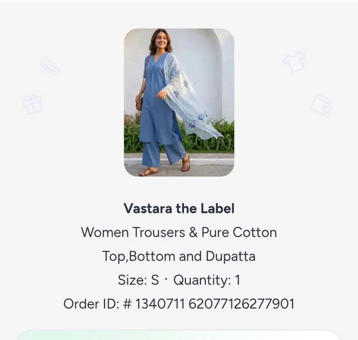 varun51184's tweet photo. @myntra @MyntraSupport 
Order id 134071162077126277901

Order suit and  received garbage 
#myntra 
#fraud
#bycott https://t.co/nF334Wf6gP