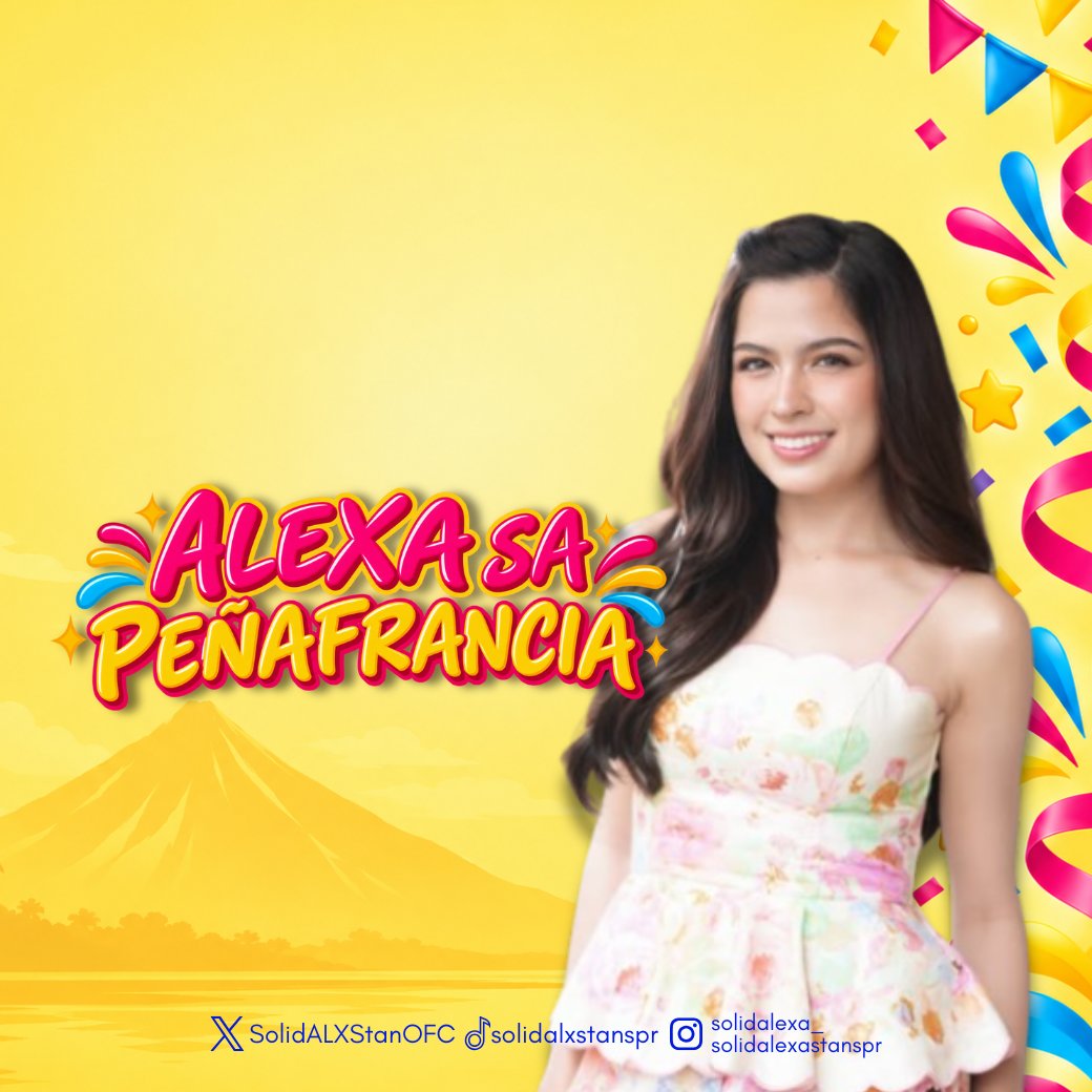 SolidALXStanOFC's tweet photo. Alexa Ilacad Trending Party

ALEXA SA PEÑAFRANCIA

XP Reminders:
- No numbers 
- Minimum of three words per post
- No emojis
- No all capslock

Kindly drop the tag if you see this post. Thank you! 

Post | Repost | Quote | Reply

#AlexaIlacad | @alexailacad https://t.co/5vQUwmTRMZ