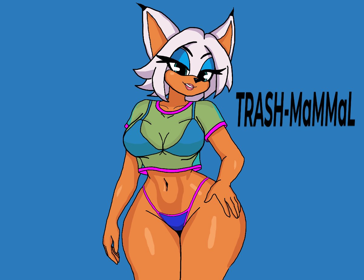 TrashDaMaMMaL's tweet photo. Rouge the Bat (B.R.A) 
--------------------------- 
This was fun! Reminds me of GTA6! Whenever that will come out.... https://t.co/ECRQ4qOHU1