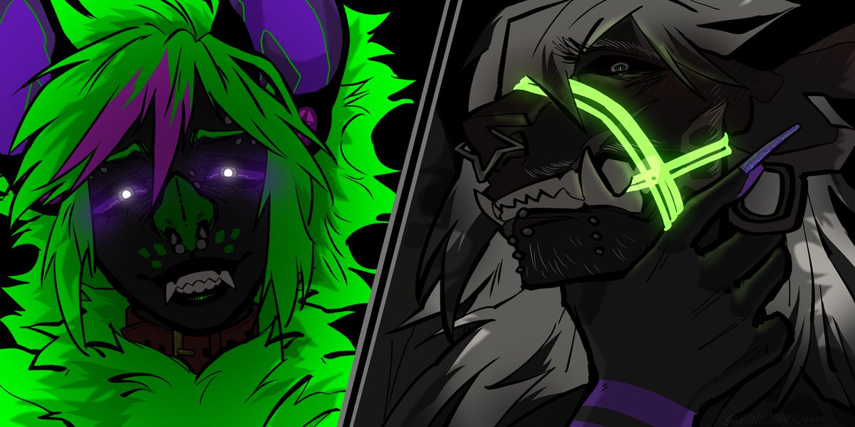 pocketsizedbat's tweet photo. “And your lungs will be mine as our tracheae entwine~”

Kabuki and Harbor done always by my husband @snephusbandAD !!!! https://t.co/oCvTZIUbHZ
