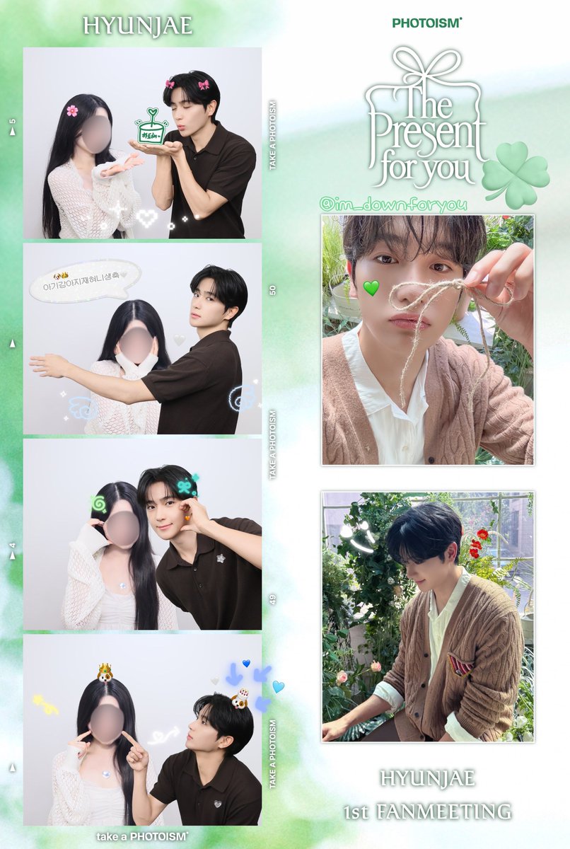 im_downforyou's tweet photo. 조금 늦었지만 재현이 생일 축하해🤍🩵💚
아기밥됒이재혀니랑 포토이즘 계속 되길..🫶🏻

#현재 #포토이즘 #현재x포토이즘 https://t.co/DF0nbBVVeN