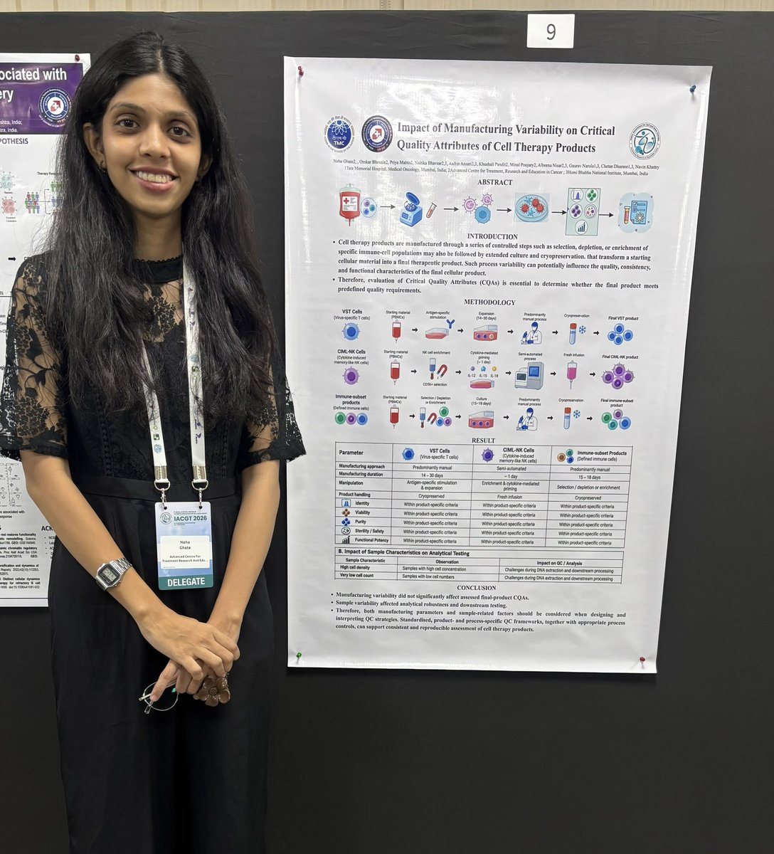 CTCTC_tmc's tweet photo. @NaitikaBhavsar @PranayaPPawar @DhanashreeK2001 @DrGauravNarula @KhushaliPandit @ACTREC_TMC @IndiACGT #TeamCTCTC at #IACGT2026, presenting our work through insightful poster presentations. - Part 3
Featuring : @D_Sakshee3, @neha36371578, @GlennHarley13
#QualityControl #CriticalQualityAttributes #CellTherapyProducts #ProcurementChallenges https://t.co/YdFx9QT982