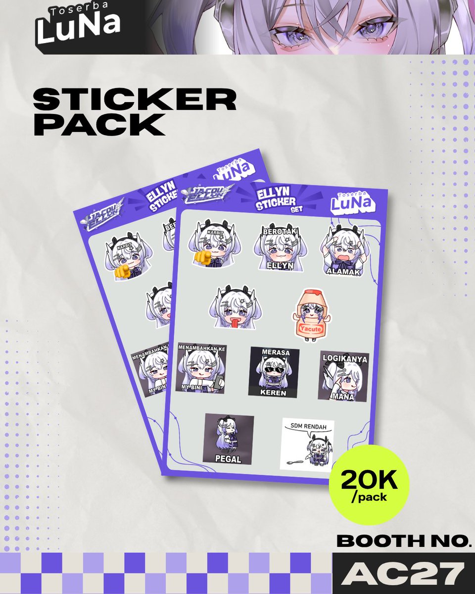 Jacquellyn_Ch's tweet photo. [💜&amp;🔁appreciated]

OMG OMG LuNa akhirnya buka booth di #CF23 !!
lesgoww langsung aja ikut PO nya sebelum kehabisan yaww><~

📅 Periode: 24 Sept - 07 Okt
📦 Pick up (Both days) / Delivery
📍 Booth: AC-27
📃https://t.co/MMnk5nZXuy

#Comifuro23 #Vtuber #CF23catalogue #CF23PO https://t.co/20c4UTKj2x