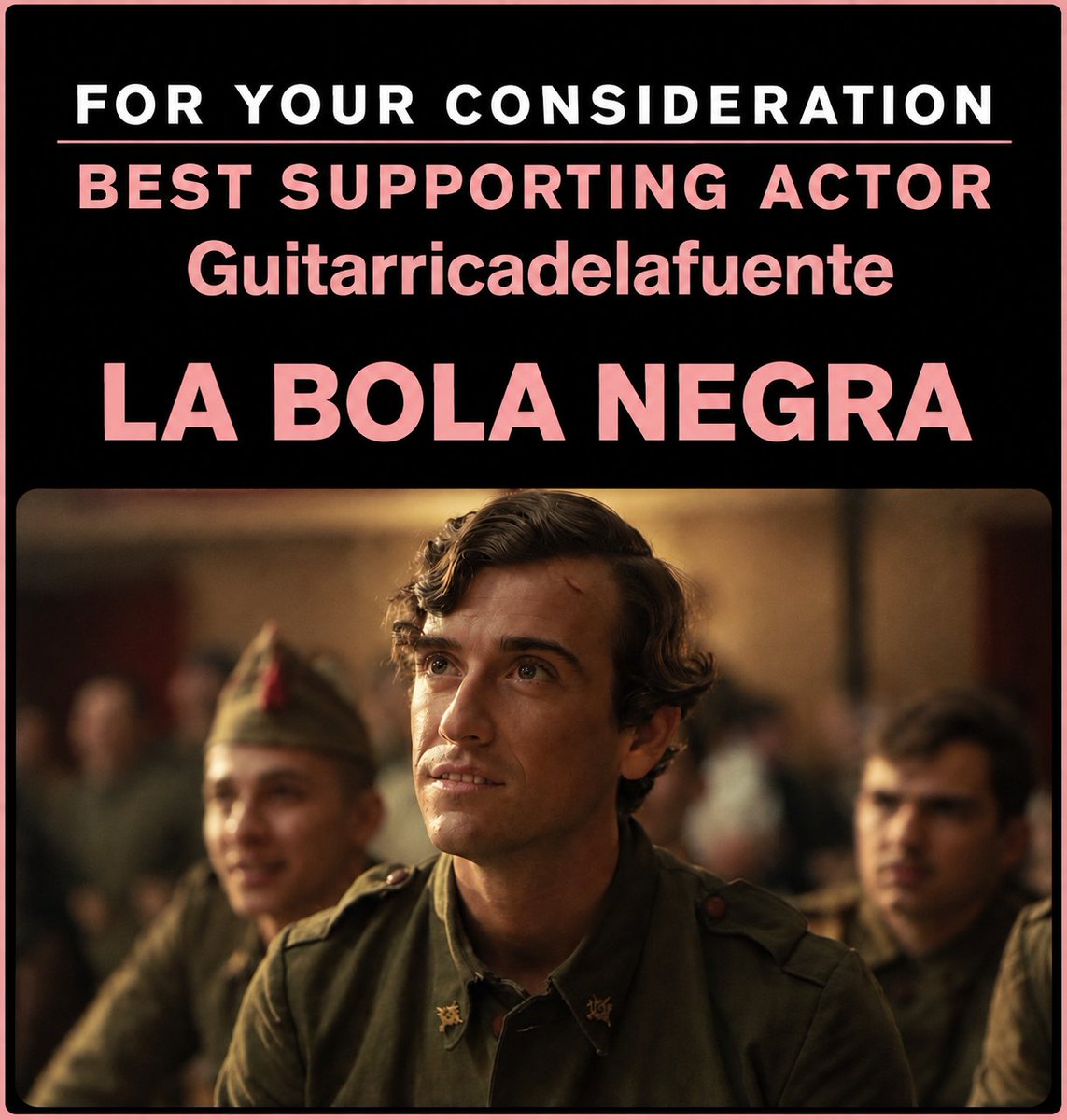 bullock25's tweet photo. ¡Buenos días! #LaBolaNegra #FYC #Guitarrica #BestSupportingActor #Oscars2027 https://t.co/9jXixzx3J8