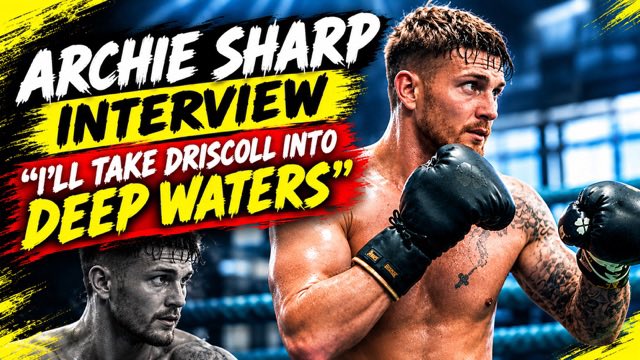SteveSpevack's tweet photo. Still haven’t seen my interview with @archiesharp95? 
I caught up with Archie ahead of his clash with Ross Driscoll on October 25th! Please note there is a change in venue.
Every view, like &amp; subscription is appreciated! 🫡
🎥 WATCH NOW 👇
https://t.co/1JbIxGUxLb
#SharpDriscoll https://t.co/XyFxrPLb2q