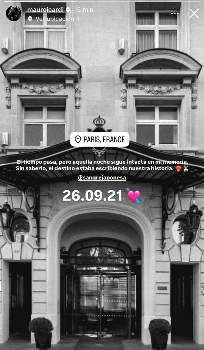 cuentadelgato's tweet photo. Septiembre del 2021...hotel en París 
5 de Noviembre del 2021 Wanda se entera y La China Suárez le confirma por chats que si estuvo con el!!!! 
Todo esto fue negado por la China muchos años, ella negó esa fecha! 2021...porque Wanda y Mauro no estaban, ni peleados, ni separados, estaban casados! El silencio de la fecha también fue, para construir por parte de Mauro la figura del adulterio cuando se presenta el divorcio en Italia. (2022,Ketia) Sobre el tenía vídeos, Mauro agrego otros nombres, pero no tenía pruebas de nada, ni chats, ni videos, ni fotos. Hoy nada de esto tiene sentido, Mauro Icardi confirma lo de París 2021 por ende el único adultero fue el, y sobre esto hay muchas pruebas no? 
Saludos Maurito, gracias! 🍷