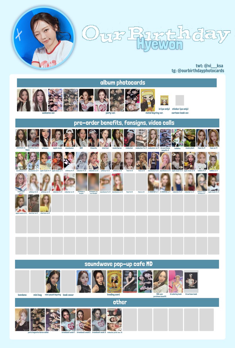 vi___ksa's tweet photo. OURBIRTHDAY 1st single album "Our birthday" member photocard template

Chorok, Hyewon, Hyejin, U

Baby, Achiraya, Kilala and ot7 in replies

Google drive for better quality: 
https://t.co/jP6r6YtsWi

#OURBIRTHDAY #OBD #Hyejin #U #Hyewon #Chorok #아워벌스데이 포카 https://t.co/SacAhoIMw3