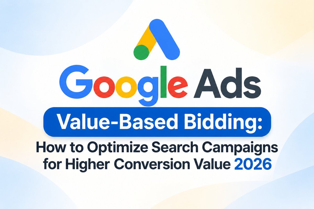 Retailtantra's tweet photo. Get more value from Google Ads. Learn how Value-Based Bidding, Maximize Conversion Value & Target ROAS can optimize Search campaigns.
Read the full article:
https://t.co/A3TKx1tlut
#GoogleAds #PPC #ValueBasedBidding #SmartBidding #TargetROAS #GooglePPC #Marketing #Ecommerce https://t.co/N8bc78g6Eo