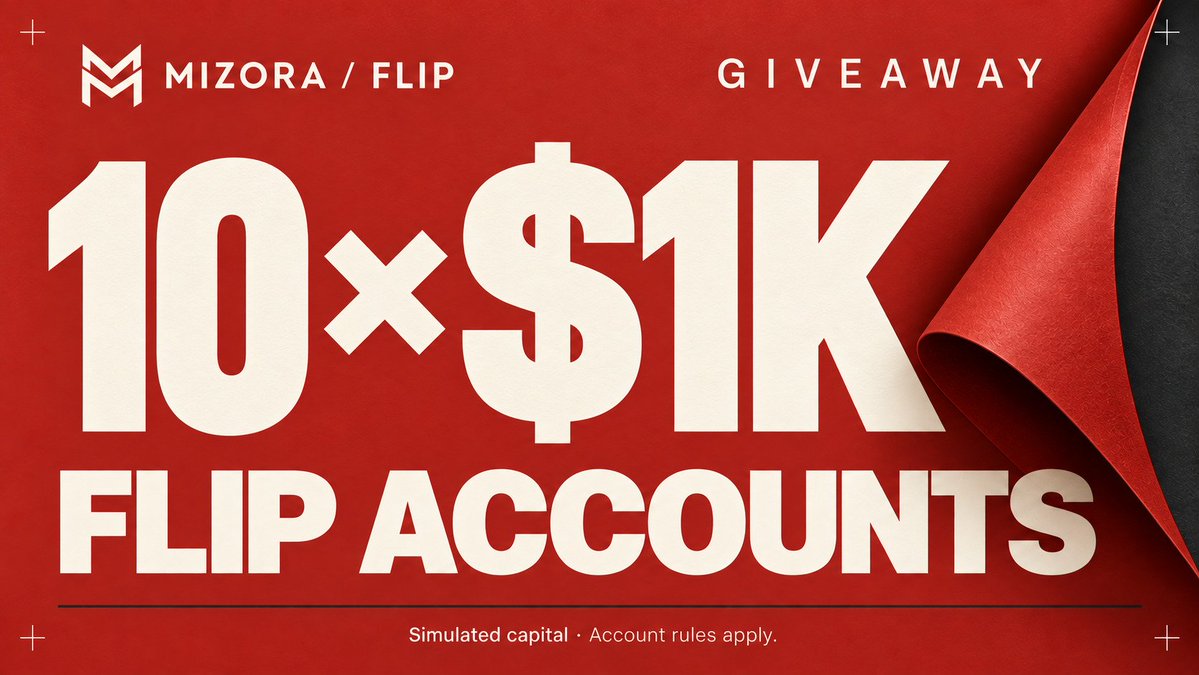 HabibAhmard's tweet photo. 🎁 10x  $1,000 Flip Accounts  🎁

To participate 

✅ Follow: 
@MizoraPartners
@AntonsGBP
@HabibAhmard

✅ Like, etweet &amp; tag 3 friends 

End in 5 days https://t.co/FRekWEoIR6