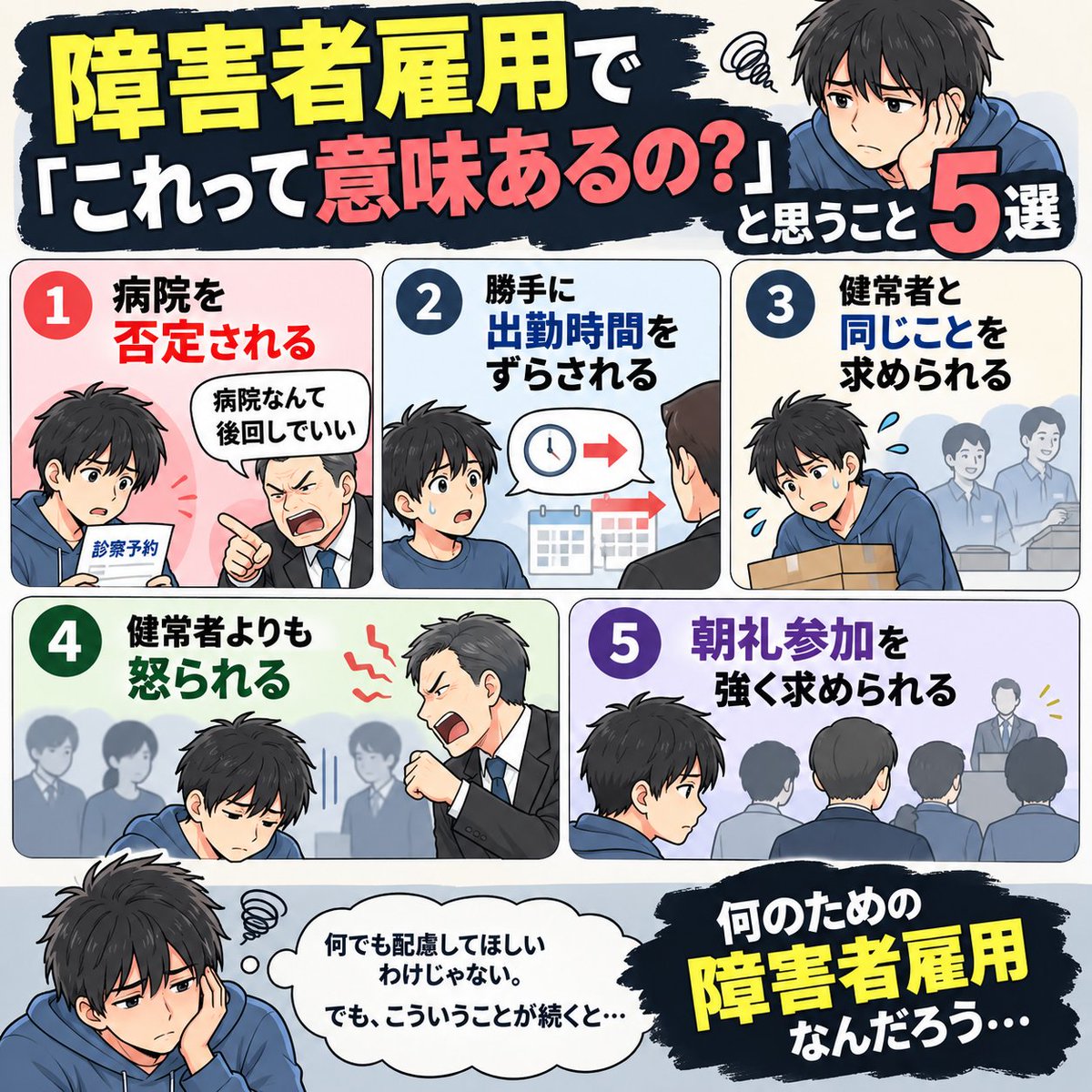 konan_asd's tweet photo. 「障害者雇用の意味ある？」

そう思った瞬間はこちら。 https://t.co/ePmkG5FFbJ
