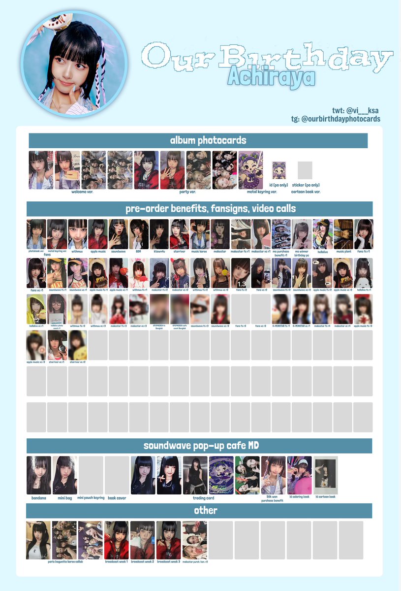 vi___ksa's tweet photo. OURBIRTHDAY 1st single album "Our birthday" member photocard template

 Baby, Achiraya, Kilala and ot7

#OURBIRTHDAY #OBD #Baby #Achiraya #Kilala #아워벌스데이 포카 https://t.co/1ssgV6T9mS