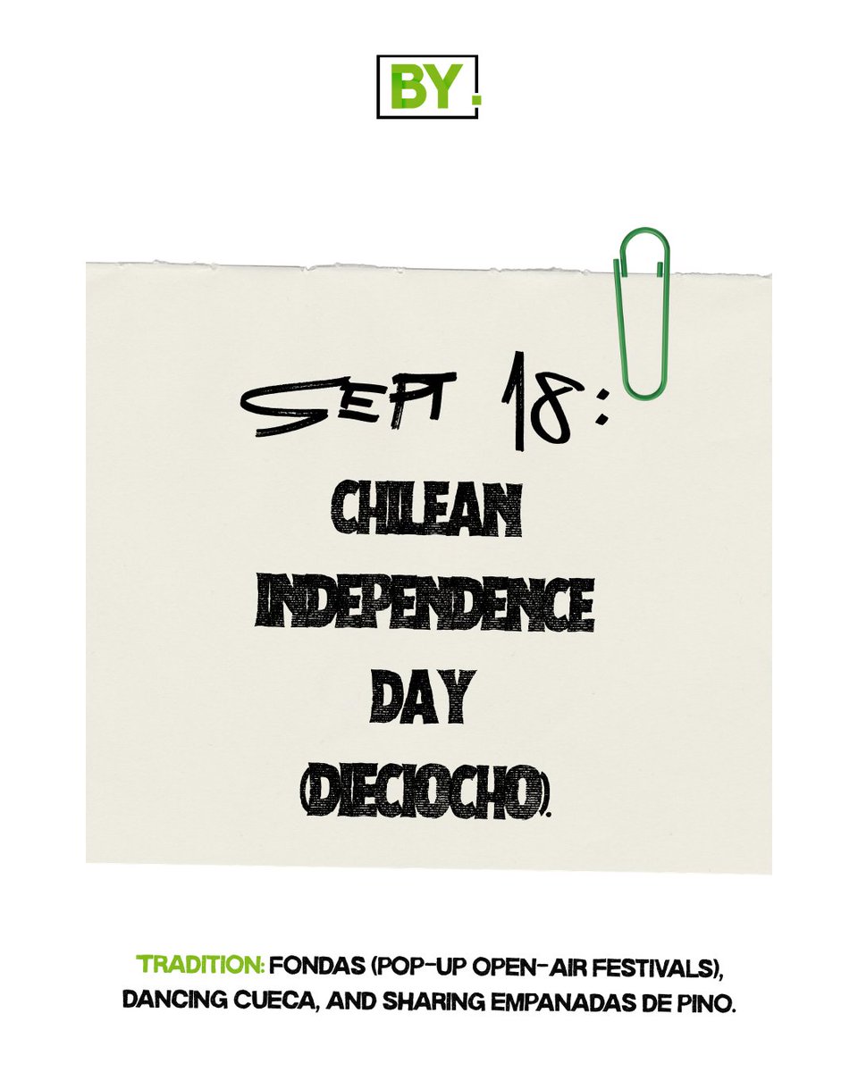 _bynetwork's tweet photo. Did you know Hispanic Heritage Month starts on September 15th for a very specific reason? 👀  

Unlike most cultural heritage months, LHM spans two calendar months (Sept 15 – Oct 15) to align with the independence anniversaries of multiple Latin American nations. https://t.co/Vy4acDocfw