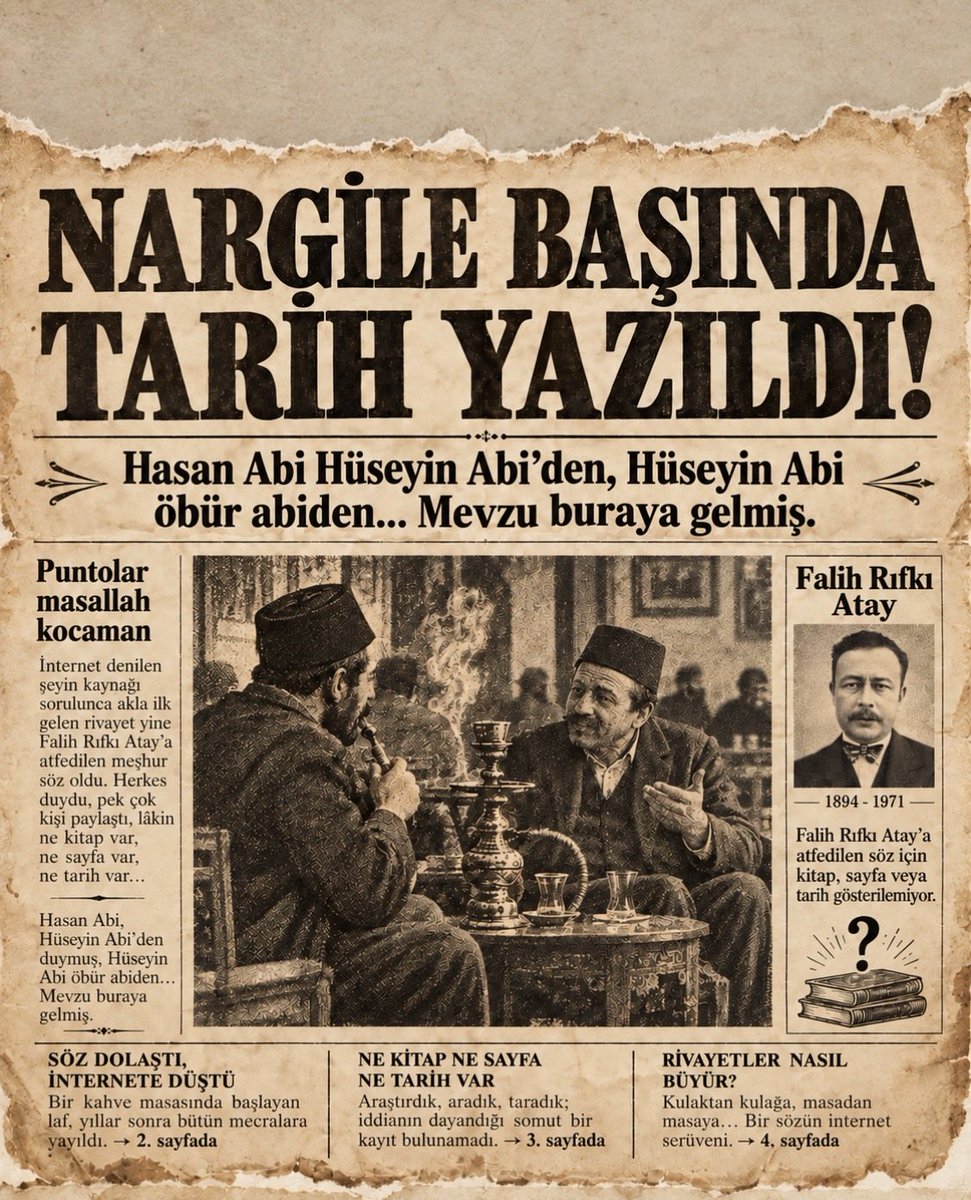WastingMyHatee's tweet photo. @turk1923q “Falih Rıfkı Atay’dan yalanlama da gelmiş. ‘Öyle bir şey söylemedim.’ Kaynak mı? Ben de paylaşanların yalancısıyım.. https://t.co/emnxsjD9C2