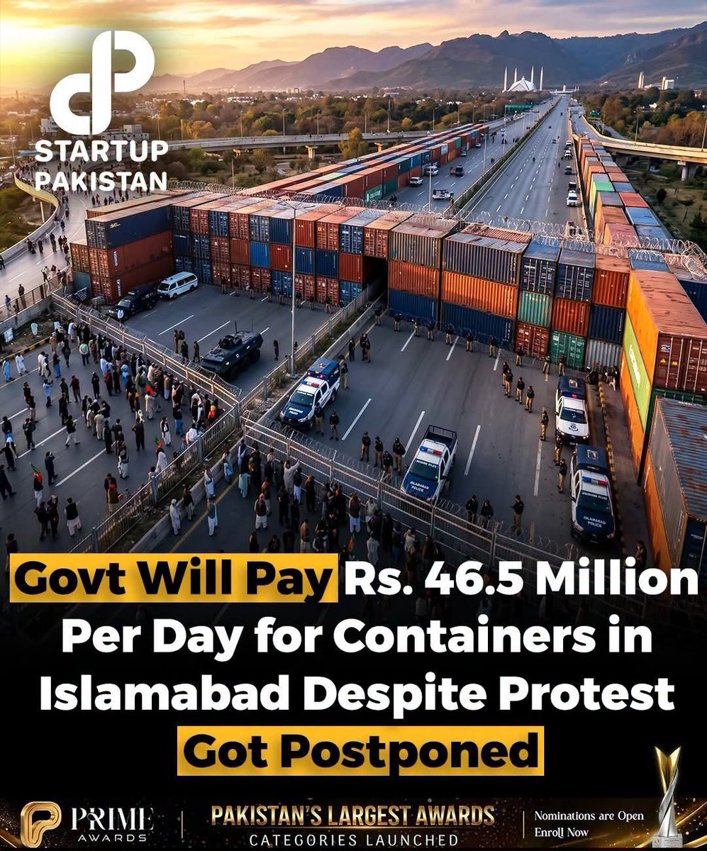 USAMA12J's tweet photo. PTI’s postponed Islamabad pr0test is expected to increase security costs as preparations continue for the revised October 4 date.
#PTI #Islamabad #PakistanNews #SecurityCosts #PoliticalNews #Pakistan https://t.co/Tfof9D5vKh