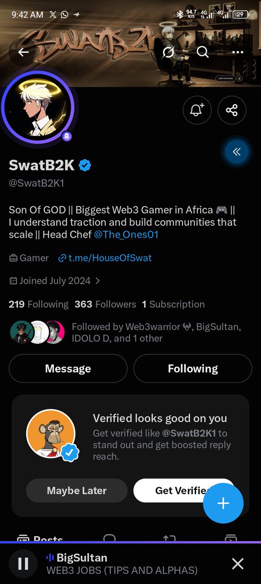 Magnate1639490's tweet photo. @SwatB2K1 @BigSultan0 @Web3warrior @albinoisbackonx Done my 
The giveaway will go a long way 🙏🙏🙏 https://t.co/Rd8UUDHVRE