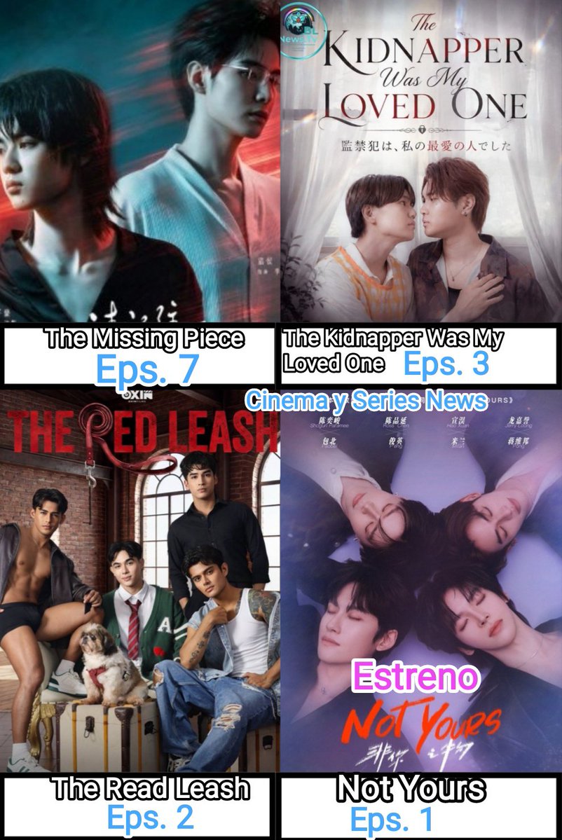 CinemaSerieNews's tweet photo. #seriesbl sábado 26 Septiembre #YourSkyEp9 #PoliceInLoveEp3 #TheLastOathEp15 #MrFanboyEp5 #NotYoursEp1 #YouManiacEp5 #GelBoysS2Ep8 #ProjectXYEp4 #DobleUEp11-15 #TheKidnaperWasMyLovedOneEp3 #TheReadLeashEp2 #TheMissingPieceEp7 #Tendencia #Serie2026 #Estreno2026 #blthai #bl https://t.co/Dv1k9Xe0AJ