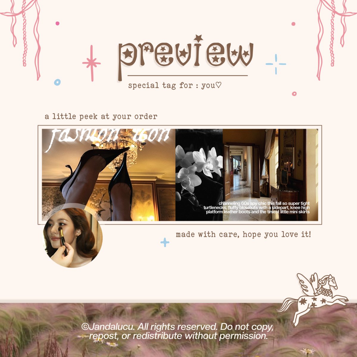 faeyetales's tweet photo. mohon bantuan repostnya, thank u! 

available ready stock layout Sana #PradaSS27xSANA 💫

♥︎ Aurore 13.000
♥︎ Chic 7.000
♥︎ Matilda 8.000 

ambil jajan sekarang melalui chat/teleee ya, lovee! #zonauang https://t.co/0sYxnGPn2z