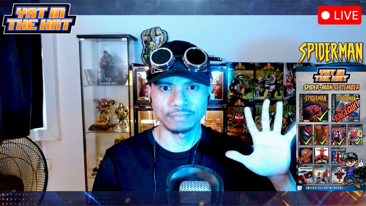 YatintheHat's tweet photo. 🔵Happy Yaturday yall. We're continuing Spider-Man: Web of Shadows. Can we beat the game? 

🧢 https://t.co/ka1IqVklsd 

#twitch #Streamer #spiderman #retro #playstation https://t.co/n4vHSx7BiH