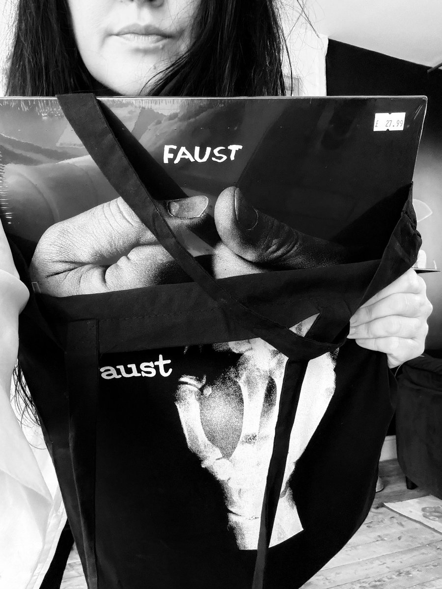FlissKitson's tweet photo. Secured the goods @justdroppedin_ with the bonus tote bag ✊🖤 #faust https://t.co/eACE3Td3yO