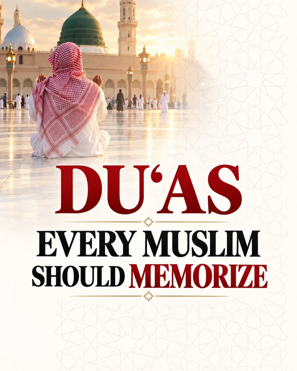 Mahdii365_'s tweet photo. DUʿĀS EVERY MUSLIM SHOULD MEMORIZE:

-Thread- https://t.co/OKKYhNgSip