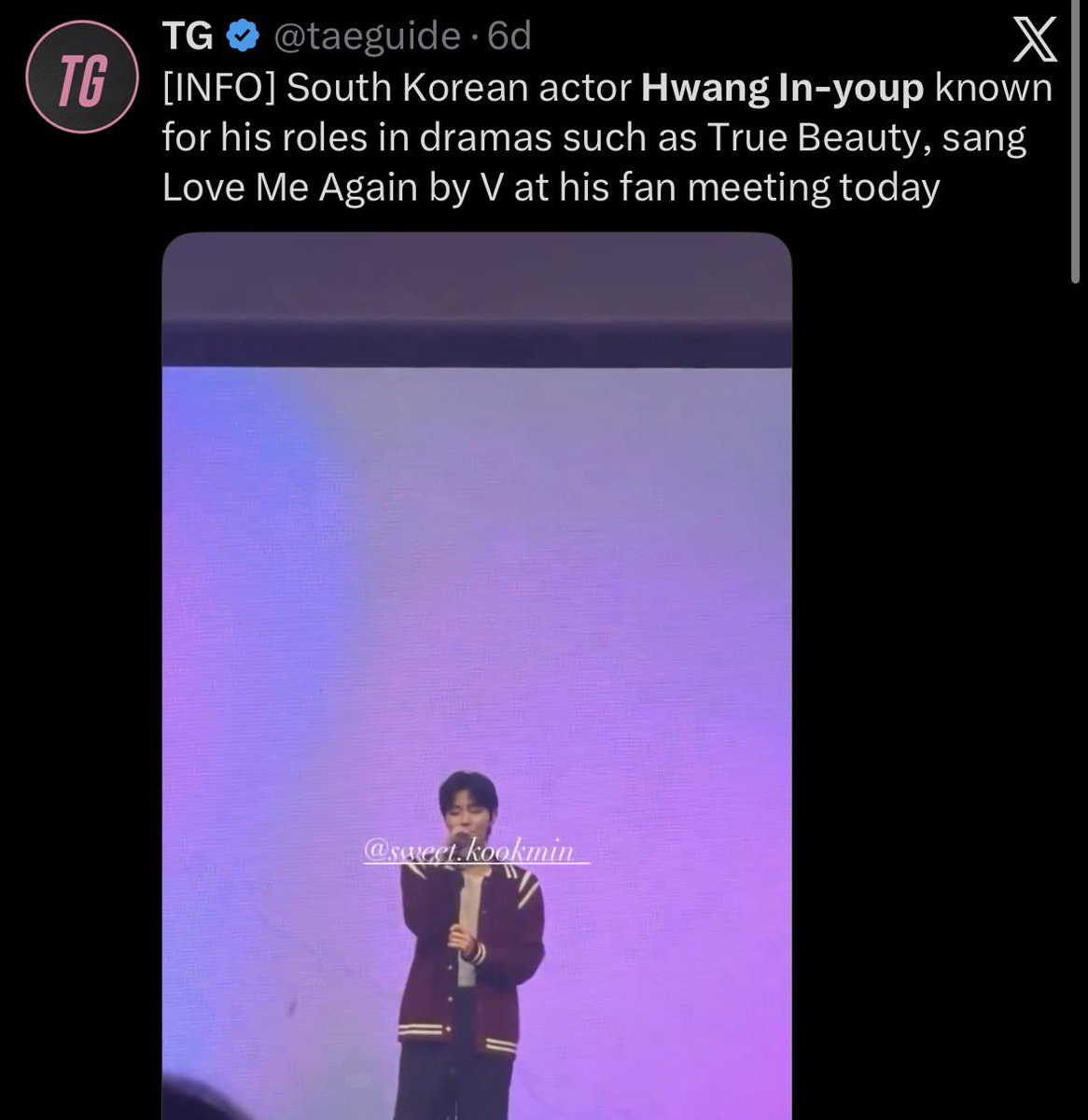 mylovebwi's tweet photo. When you’re competing for the title of biggest “Layover” lover and your opponent is Hwang In youp… https://t.co/TOF4Alx4Ql