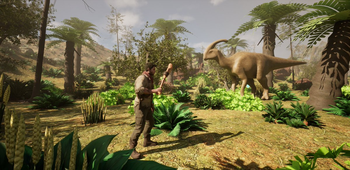 ConsolePCGaming's tweet photo. Screenshots from our game we are working on called Chronoshift. A man finds himslef thrown back in time and he has to find a way back through history! This is the prehistoric era we are working on. #chronoshift #new #viral #gaming #newgame #timetravel https://t.co/Ot3QT9uwsX