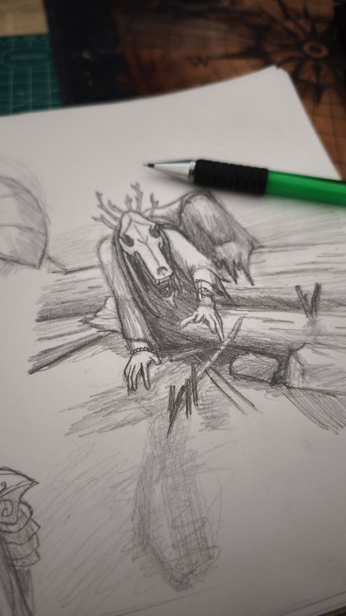PatkusArt's tweet photo. Some morning spooky sketching 💀👀 https://t.co/QXCIYohh2u