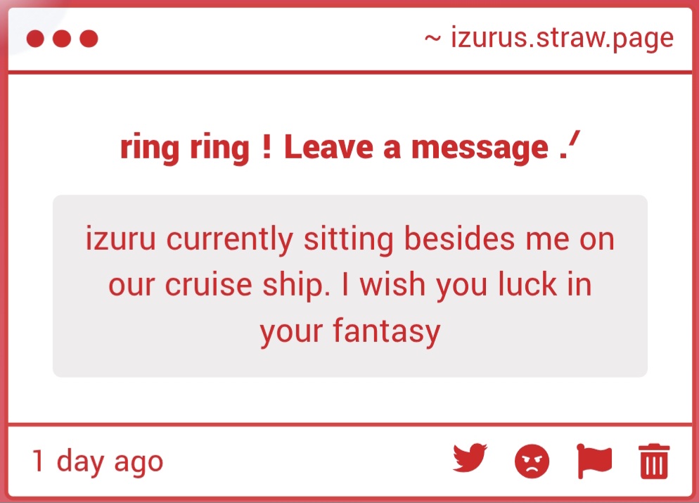 loveizuru's tweet photo. Thats okay 🩷    I hope youre having a good day and enjoying your fantasy too https://t.co/UGLyeSMyVT